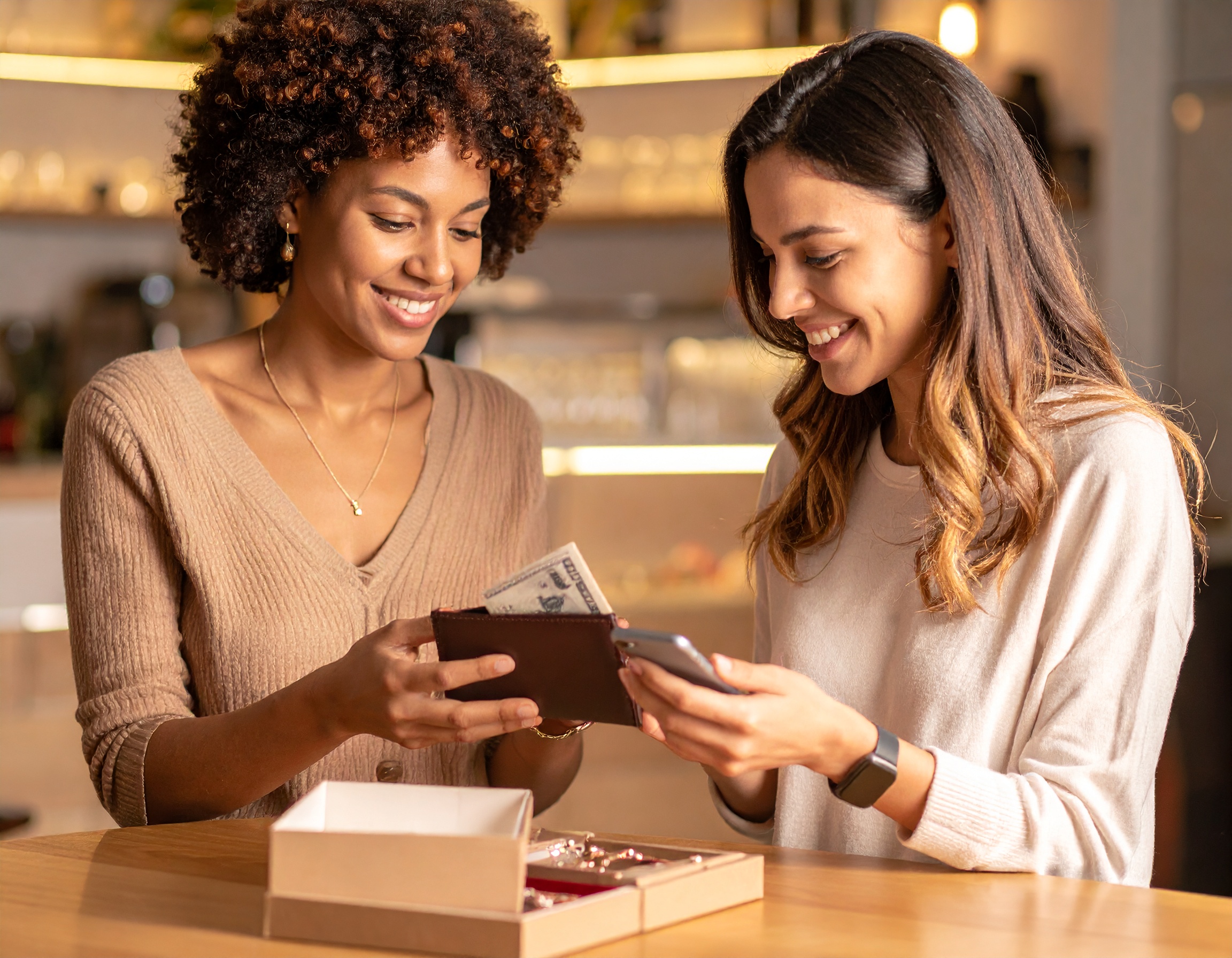 Multiple transaction options