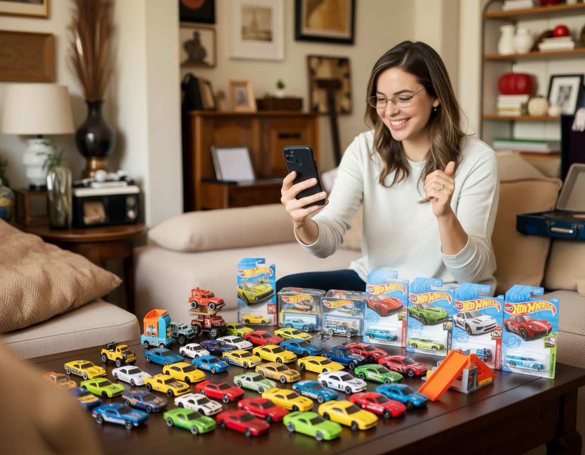 Beautiful showcase of organized collection