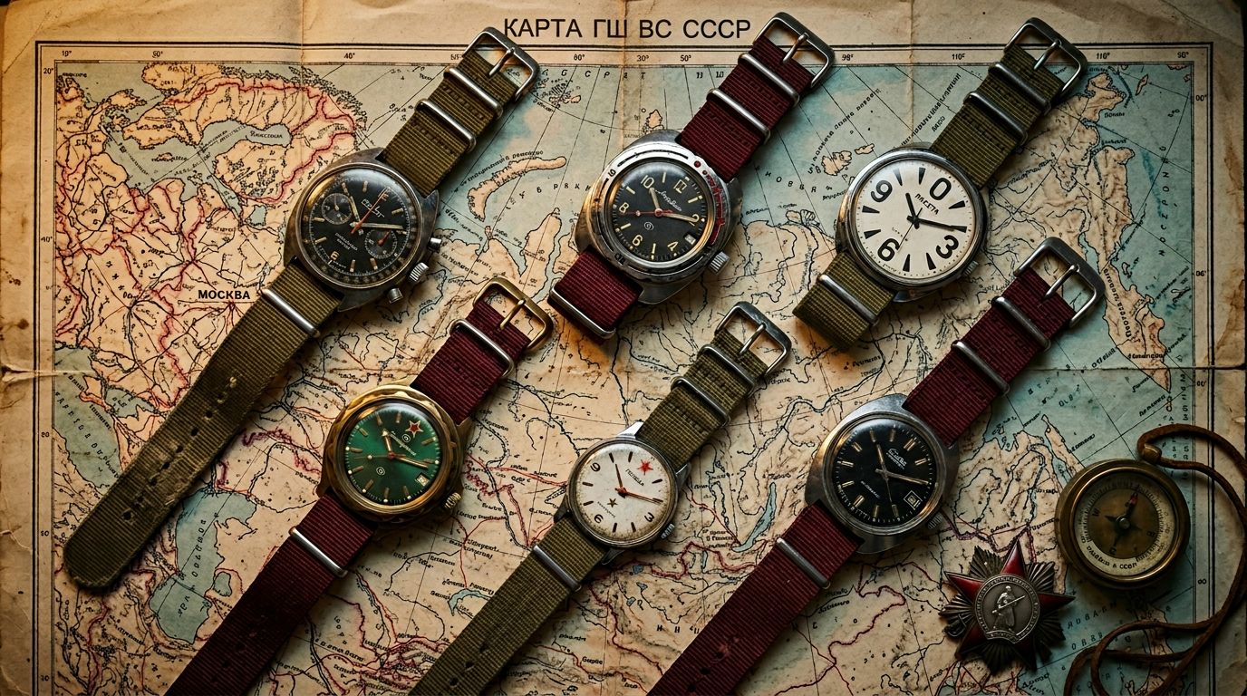 Cold War Chronographs — vintage Soviet watches